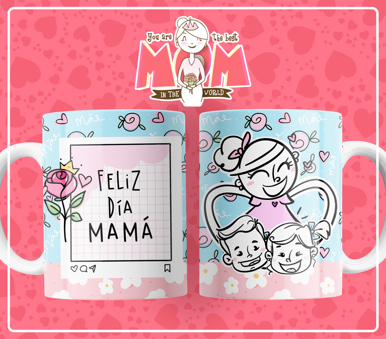 Mug Feliz Dia De La Madre 11 Oz Ref. 140 x 1 Unidad