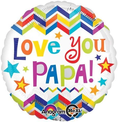 Globo Metalizado Love You Papa 18" Feliz Dia Papa Ref. 2