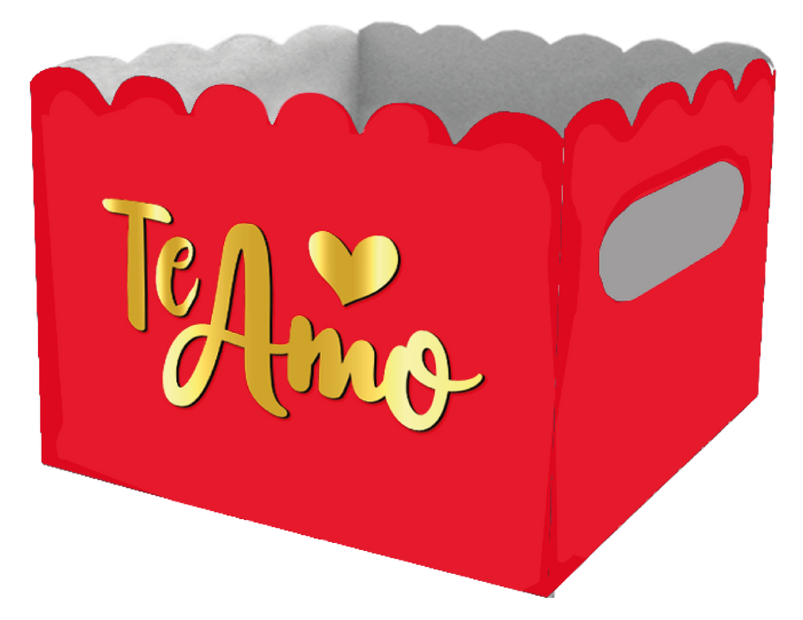 Caja Ancheta Grande Te Amo Roja x 1 unidad