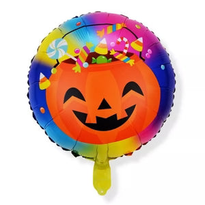 Globo Metalizado Halloween Calabaza Dulces 18" x 1 Unidad