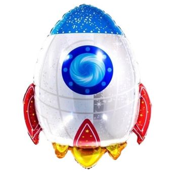 Globo Metalizado Cohete Espacial 14" Festella