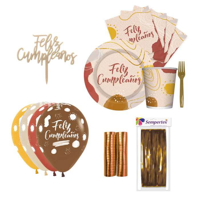 Kit De Fiesta Feliz Cumpleaños Terra Marca Sempertex