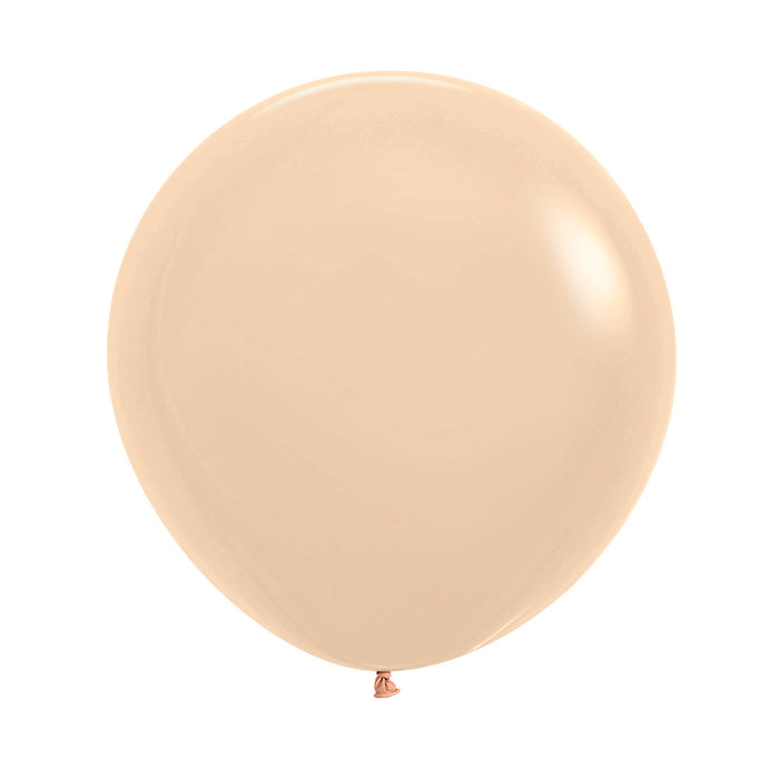UNIDAD de globos Durazno Malibu Pastel mate R24 (x UNIDAD)