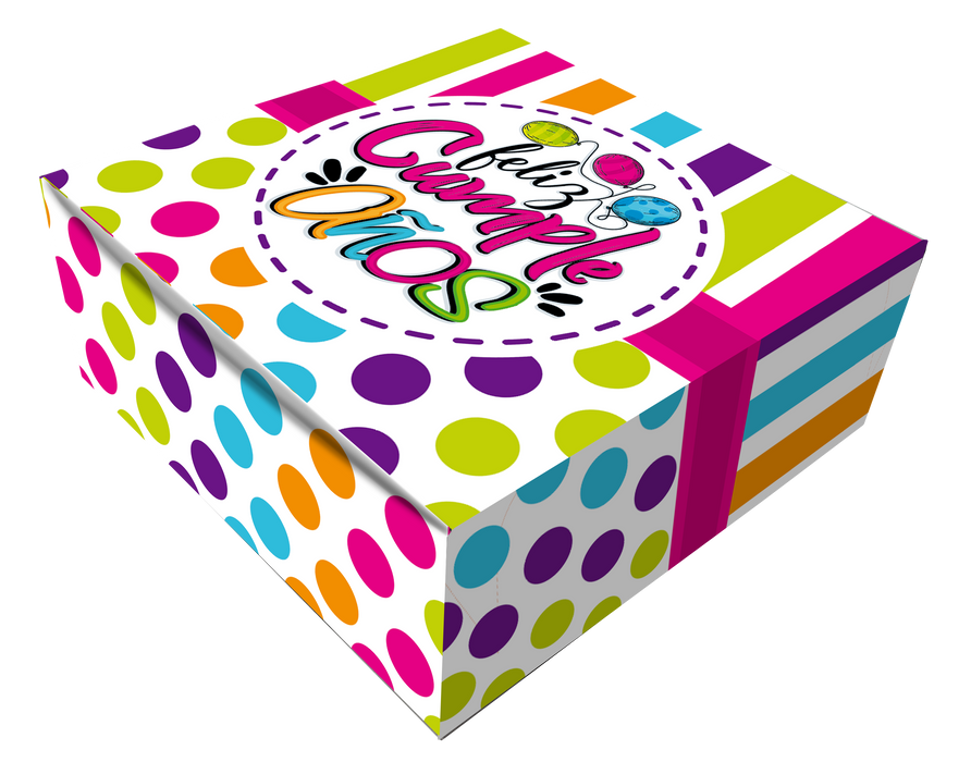 Caja Fantasia Pequeña Feliz Cumpleaños x 1 Unidad