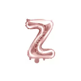 Globo Letra Z Dorado Rosa 16"
