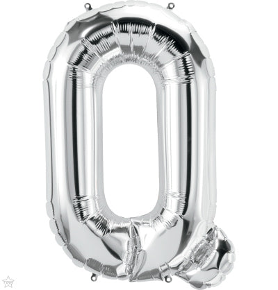 Globo Letra Q 16" Plateado Festella