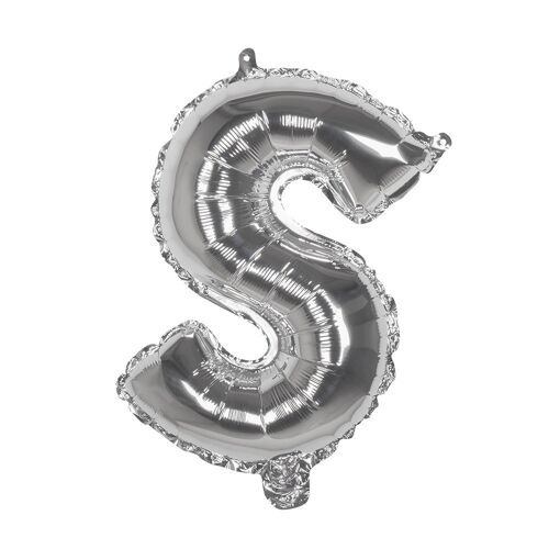 Globo Letra S 16" Plateado Festella