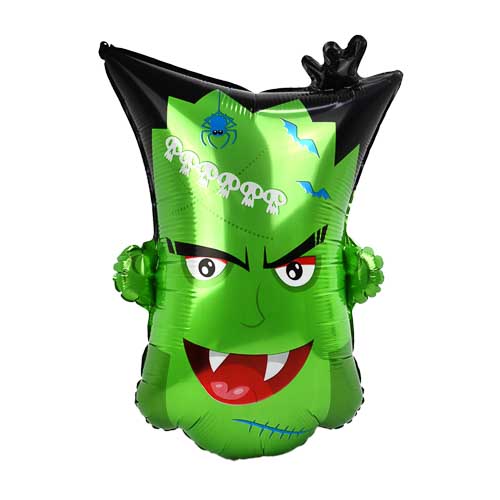 Globo Metalizado Halloween Frankenstein 10" x 1 Unidad