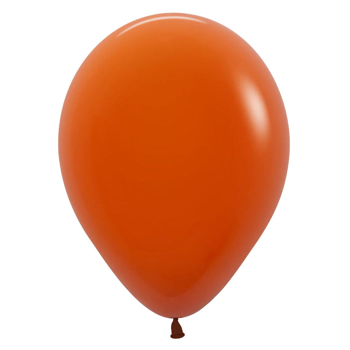 UNIDAD de Globo Naranja Cobrizo Fashion R12 X UNIDAD