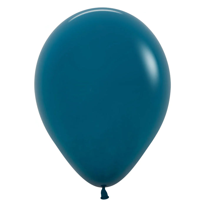 UNIDAD de Globo Turquesa Profundo Fashion R12 X UNIDAD