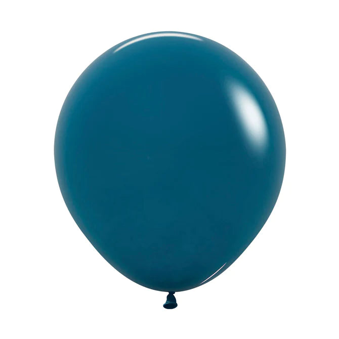 UNIDAD de Globo Turquesa Profundo Fashion R18 X UNIDAD