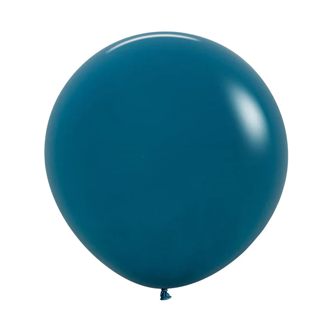 UNIDAD de Globo Turquesa Profundo Fashion R24 X UNIDAD