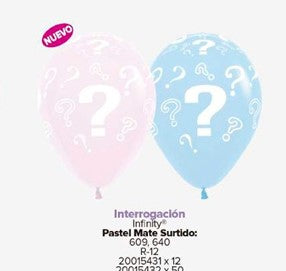 Globo Signos de Interrogación Infinity R12 X 12
