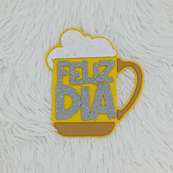 Pin Feliz Dia Vaso de cerveza x 1 Unidad