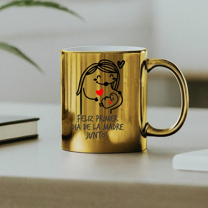 Mug Dorado Espejo Madres 11 Oz Ref. 4 x 1 Unidad