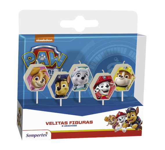 Velita Paw Patrol Niño x 5 Unidades Sempertex