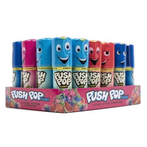 Push Pop Caramelos Sabor a Fruta X 24 Unidades
