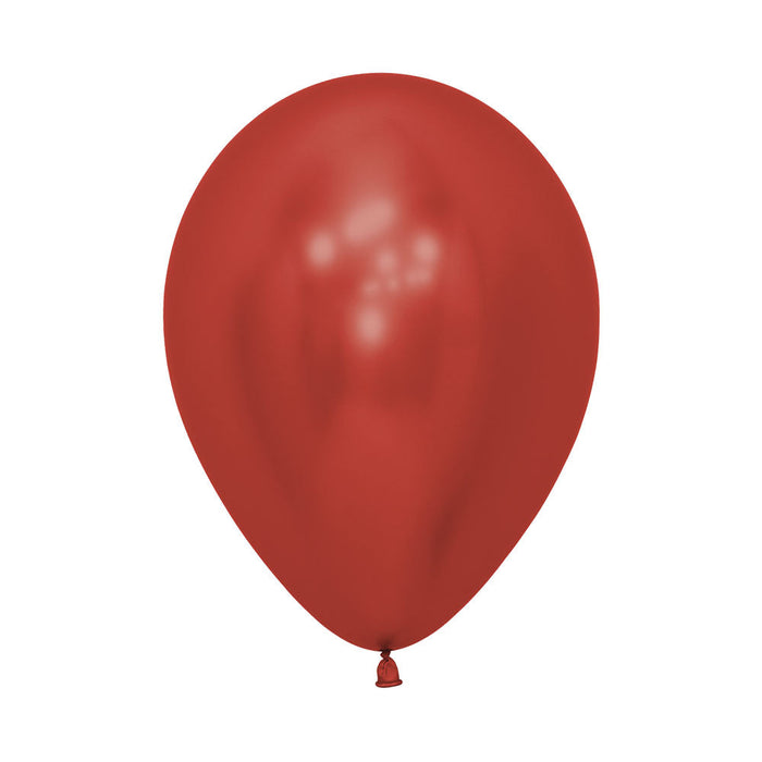 Globo Rojo Cristal Reflex R12 x 12 Unidades Sempertex