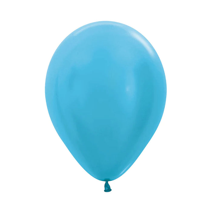 Globo Azul Caribe Satin R5 X 50 Unidades Sempertex