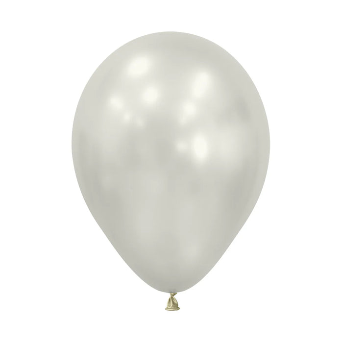 Globo Blanco Nacar Silk R5 x 50 Unidades Sempertex
