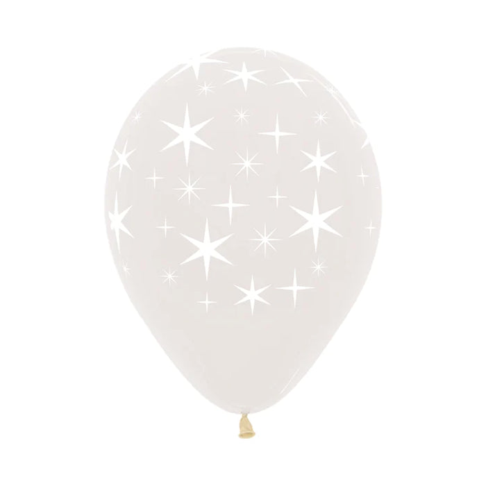 Cristal Transparente Fashion Infinity Estrellas Bold Paquete R12 x 50 Globos