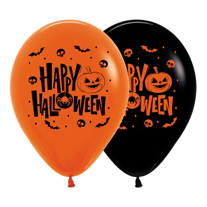 Infinity Happy Halloween Negro - Naranja R12 x 50