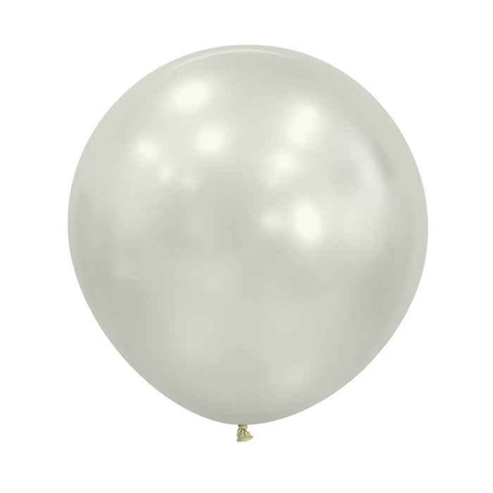 Globo Blanco Nacar Silk R18 x 6 Unidades