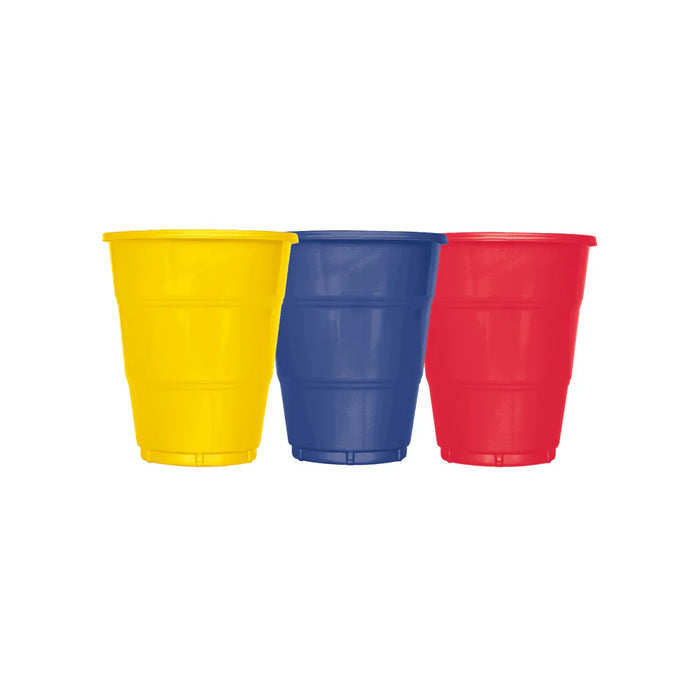 Vaso Deluxe Oxo 7 Oz Tricolor x 10 Unidades Sempertex