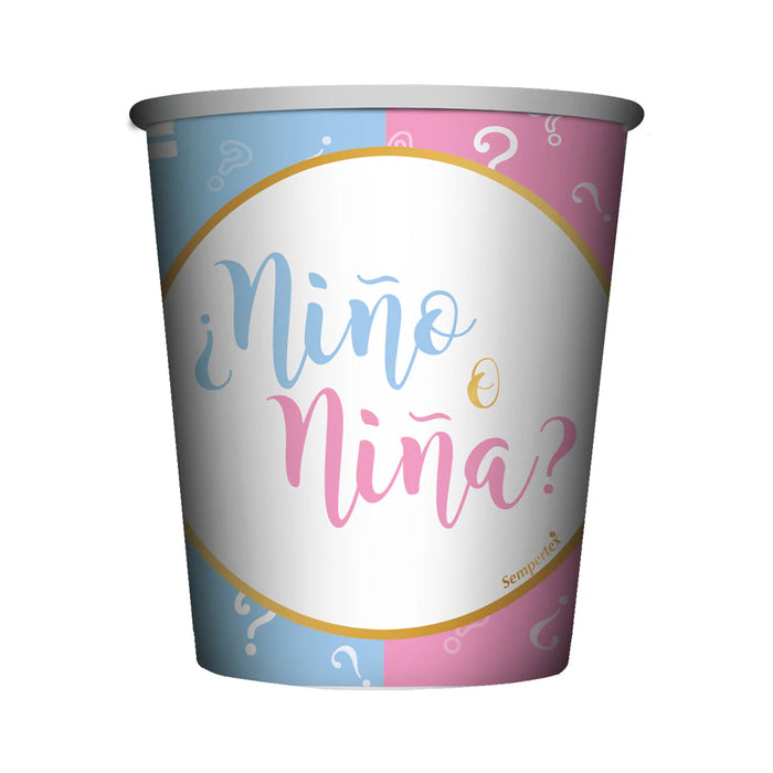 Vaso 9 Oz Niño o Niña X 8 Unidades Sempertex