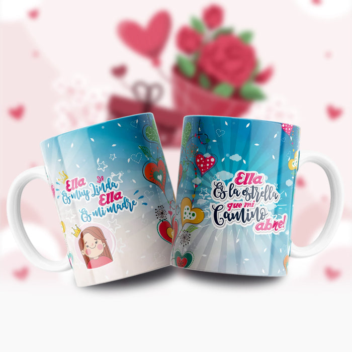 Mug Feliz Dia De La Madre 11 Oz Ref. 103 x 1 Unidad