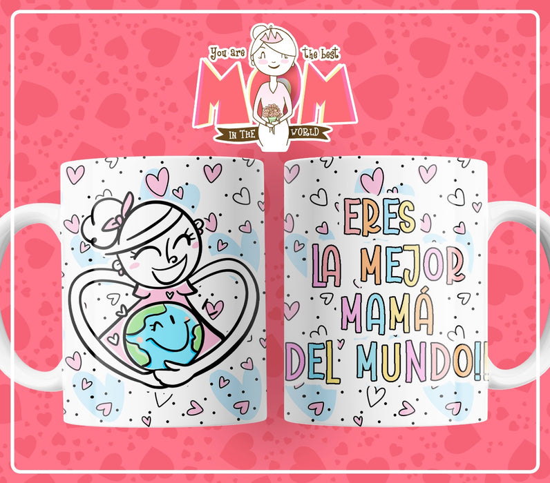 Mug Feliz Dia De La Madre 11 Oz Ref. 141 x 1 Unidad