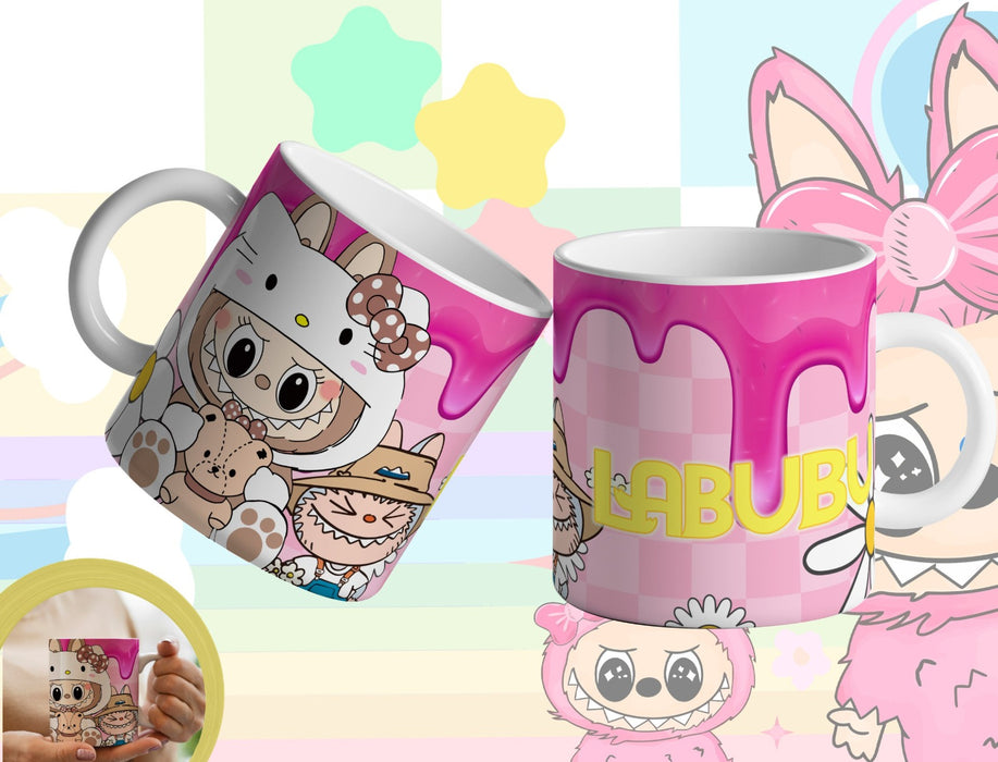 Mug Labubu 11 Oz Ref. 8 Lychee Berry Hello Kitty x 1 Unidad