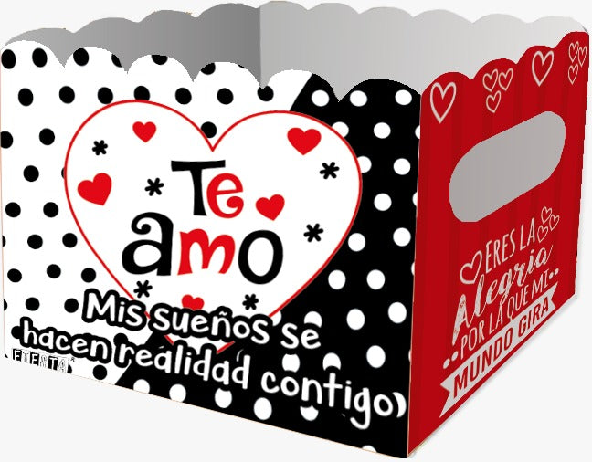Caja Ancheta Grande Te Amo Mis Sueños Se Hacen Realidad Contigo x 1 unidad