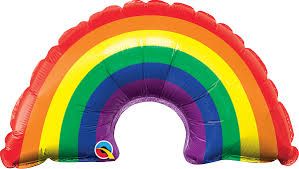 Globo Metalizado Arcoiris 14"