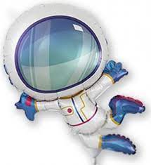 Globo Metalizado Astronauta Feliz 14"