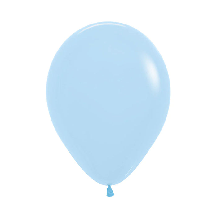 Globo Azul Pastel Mate R18 x 50 Unidades Sempertex
