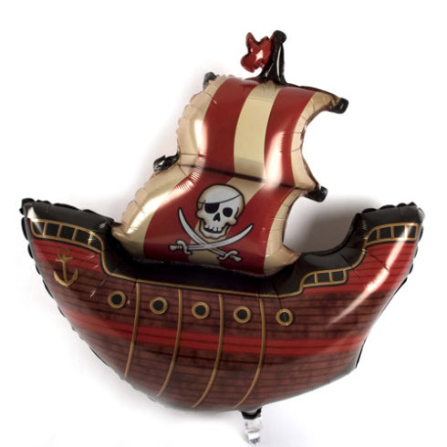 Globo Metalizado Barco Pirata 33" Festella