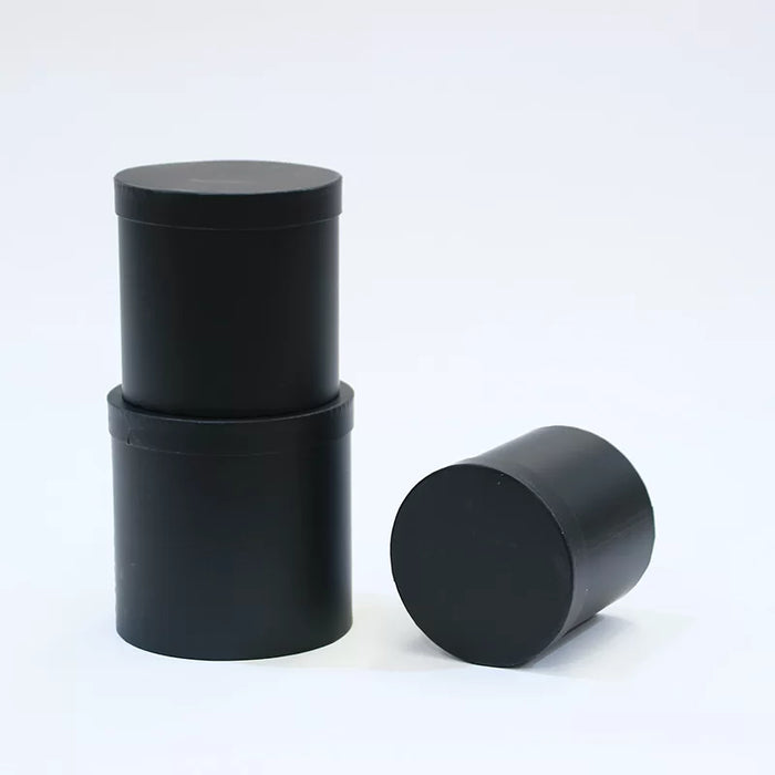 Caja Cilindro Pequeña Negra x 1 Unidad