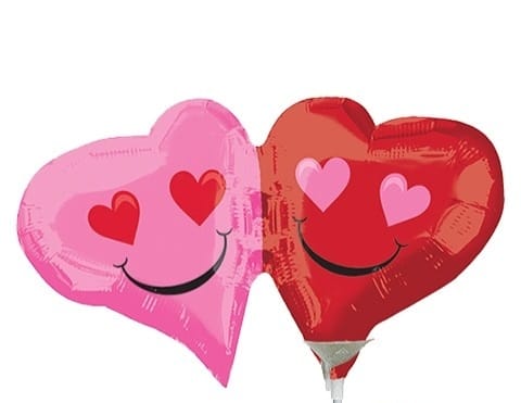 Globo Metalizado Corazon Duo 18"