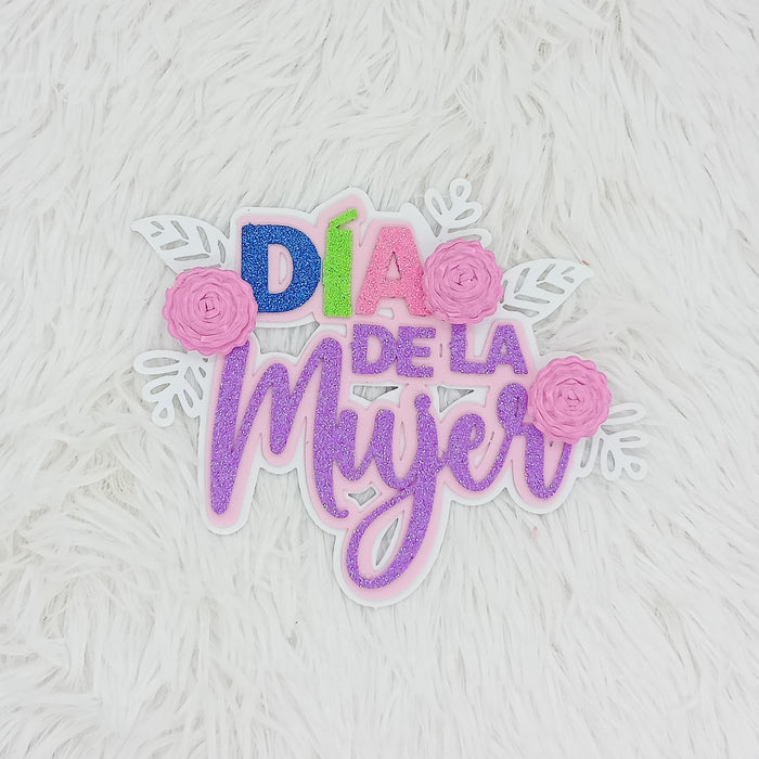Pin Dia de la mujer Rosado paq x 1