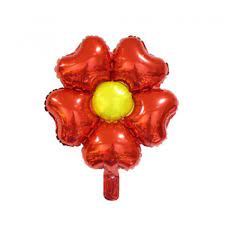 Globo Metalizado Flor Margarita 18" Rojo
