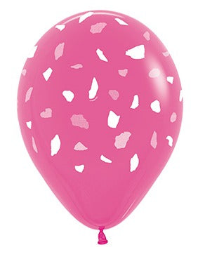Globo Terrazo Fucsia R12 x 12 Unidades Sempertex