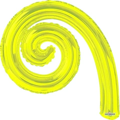 Globo Kurly Espiral Verde Lima 14" Kaleidoscope