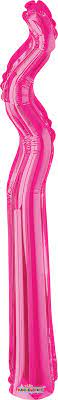 Globo Kurly Zig Zag Fucsia 14"