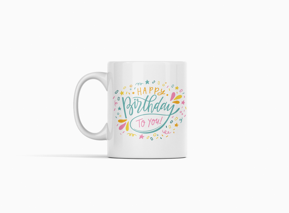 Mug Happy Birthday 11 Oz Ref. 4 x 1 Unidad