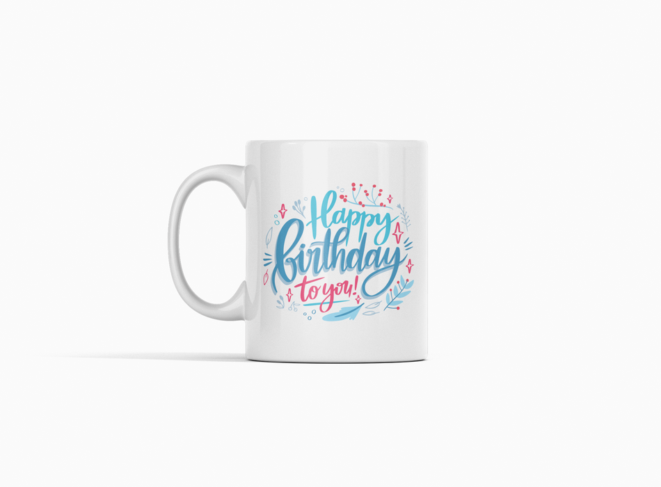 Mug Happy Birthday 11 Oz Ref. 9 x 1 Unidad