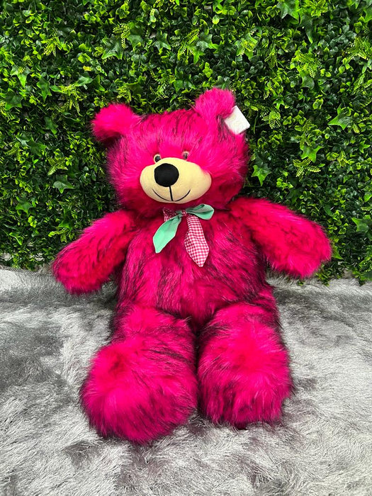 Oso de Peluche Patas Largas Deluxe Grande Color Frambuesa 90 CM