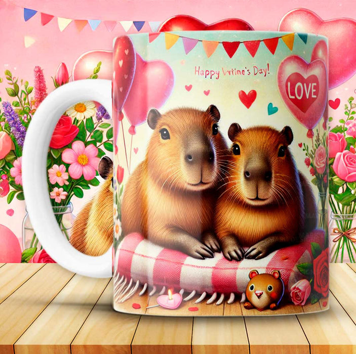 Mug San Valentin Capibara 11 Oz Ref. 24 x 1 Unidad