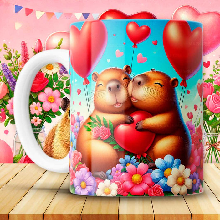 Mug San Valentin Capibara 11 Oz Ref. 23 x 1 Unidad