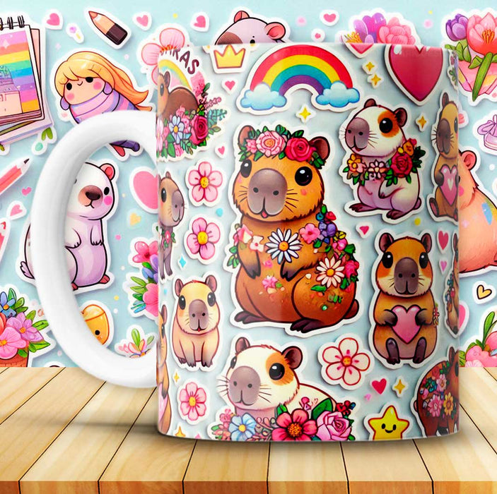 Mug San Valentin Capibara 11 Oz Ref. 35 x 1 Unidad